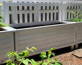 DIY Raised Bed Planter Box Design with Trellis Option. Instant Download