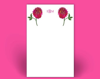 Pink Dahlia Watercolor Notepad