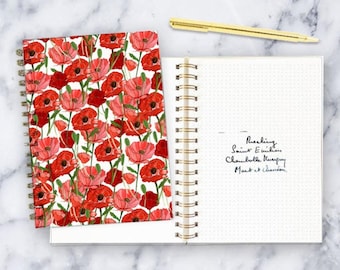 Red Poppy Notebook