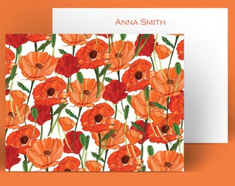 Poppy Stationery: Orange