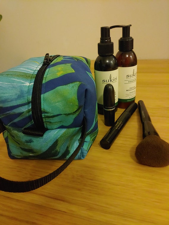 Aqua Green Toiletry Bag | Utility Bag | Overnight Bag | Cosmetic Bag | Fully Lined | Weather Resistant Fabric