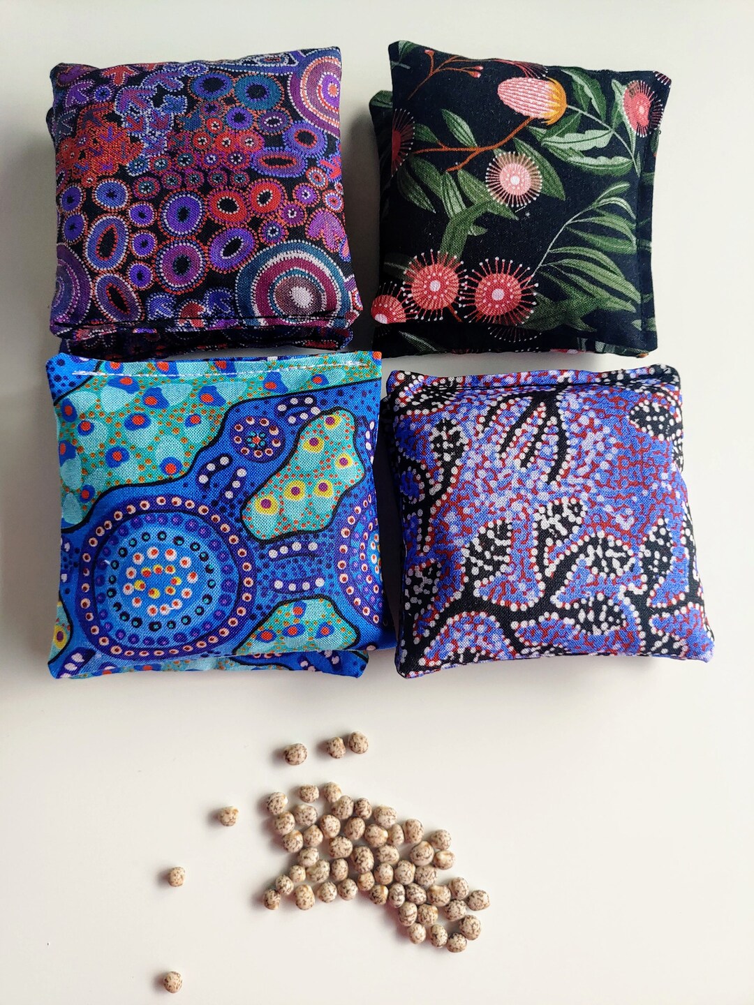 Indigenous Kids Mini Bean Bags Lupin Seed Mini Heat Pack Cool Pack Bean