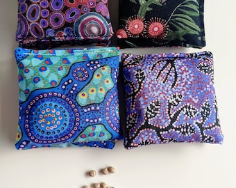 Indigenous Kids Mini Bean Bags | Lupin Seed | Mini Heat Pack | Cool Pack | Bean Bag Toss Games