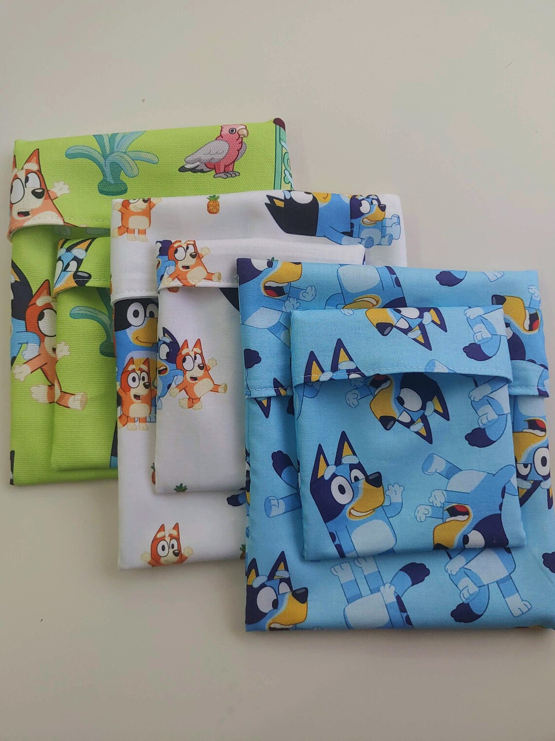 Bluey Sandwich & Snack Bags Washable Waterproof Snack Etsy Australia