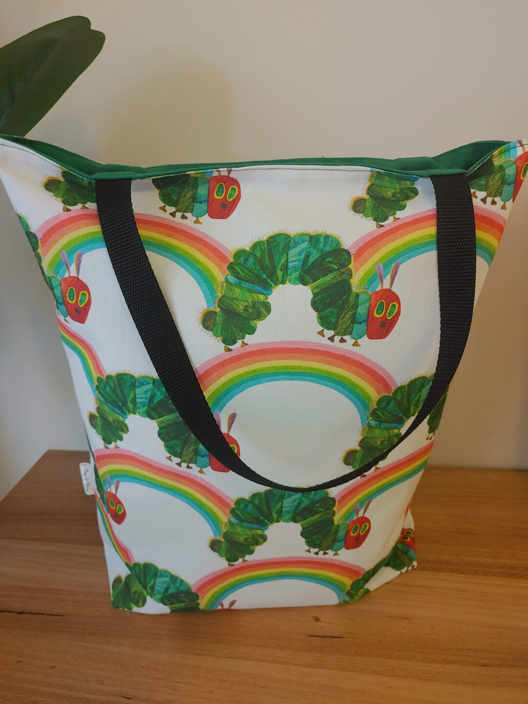 Very Hungry Caterpillar Extra Large Canvas Tote Bag Fully Lined