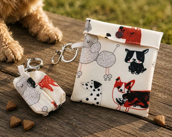 Dog Treat Bag | Dog Poop Bag Holder | Doggie Pouch | Dog Waste Holder