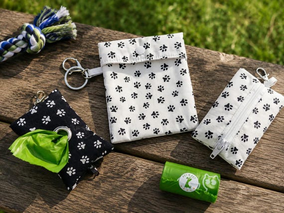 Dog Treat Bag | Dog Poop Bag Holder | Doggie Pouch | Dog Waste Holder | Roll of Waste Bags Included
