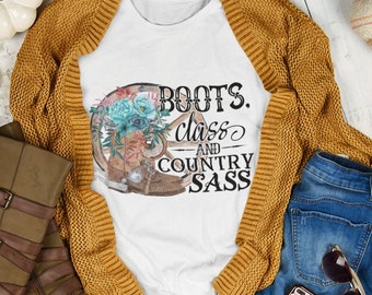Boots, Class & Western Sass Western Style Women's T-Shirt - Up to Size 3X
