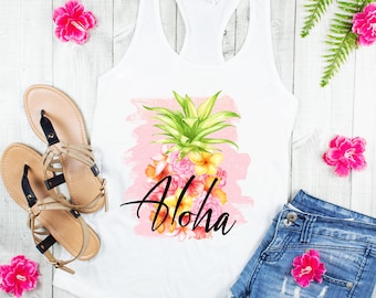 Aloha! Women's Summer Tank - Available up to 2X