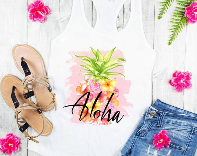 Aloha! Women's Summer Tank - Available up to 2X