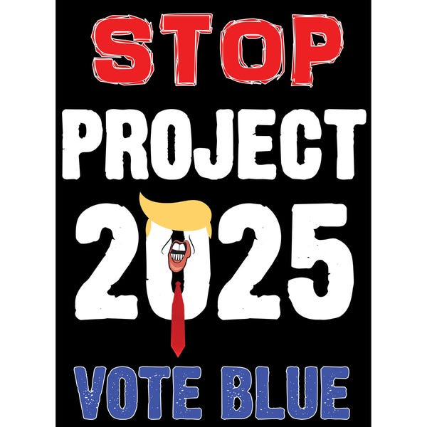 Stop Project 2025 Sign Etsy