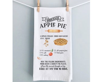 Homemade Apple Pie Recipe  Tea Towel
