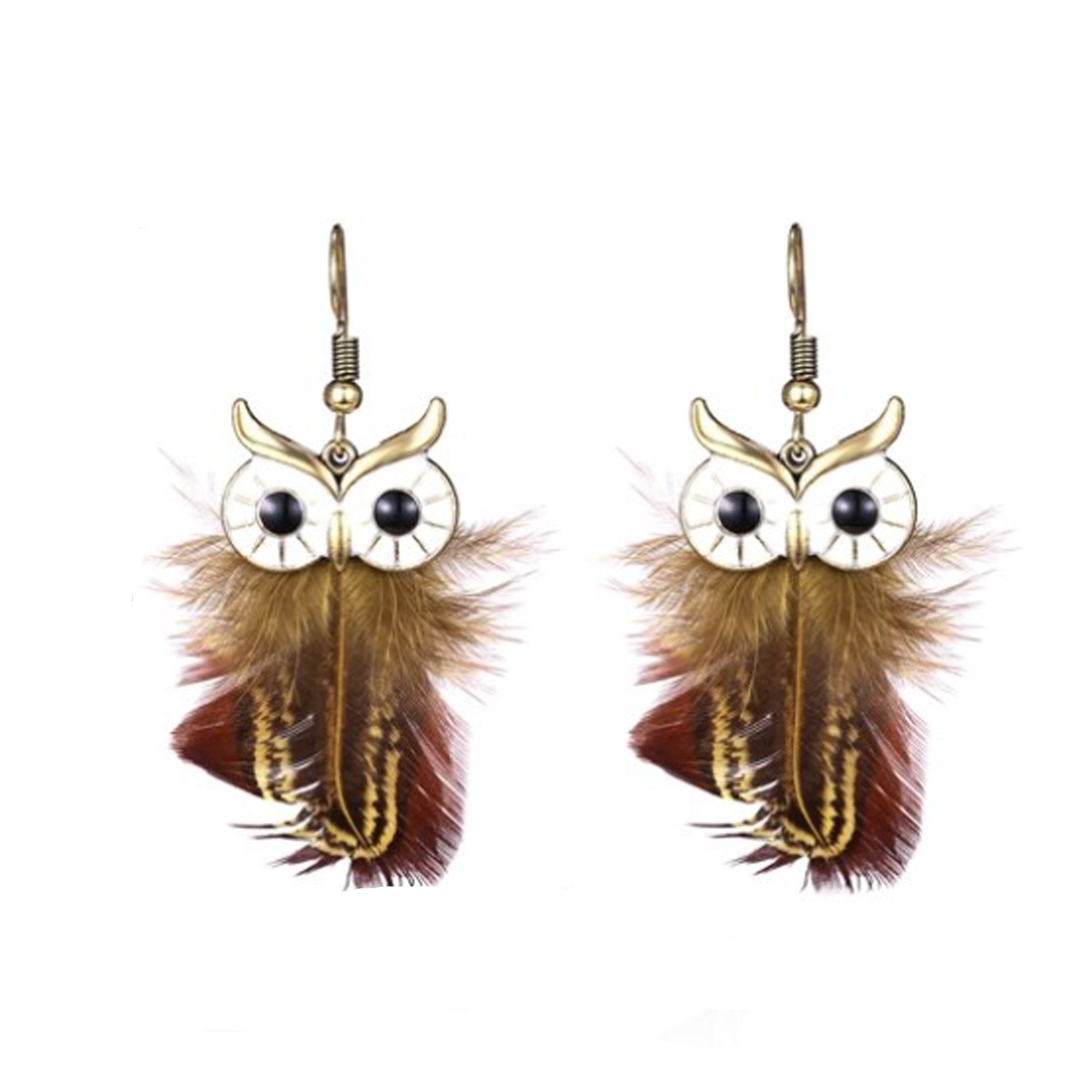Owl 2024 feather earrings