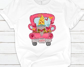 Valentines Pink Truck Gnomie - Available up to 3X