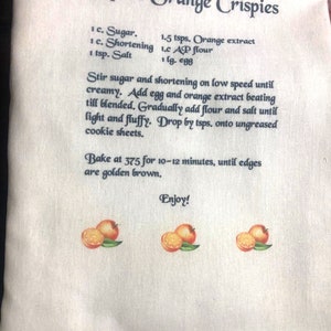 SINGLE Custom Recipe Kitchen Tea Towel w FREE US Shipping image 4