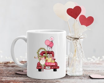 Valentines Balloon Gnomie Mug