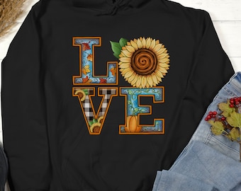 Autumn LOVE Cozy Hoodie!  Available up to 5X