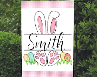 Hoppy Easter! Customizable Garden Flag