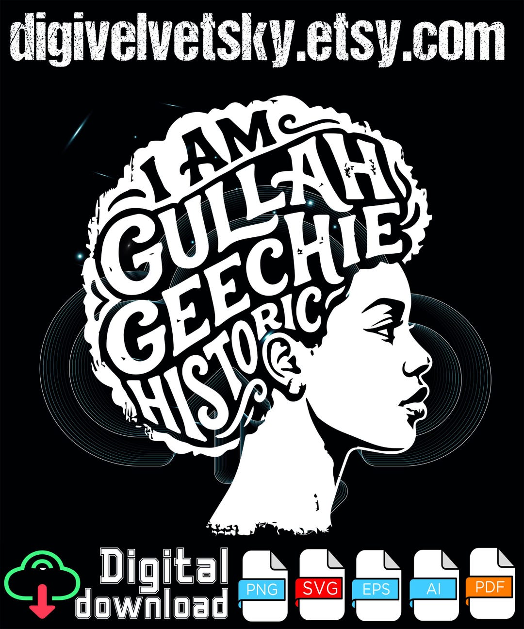 Afro Heritage Gullah Geechee Pride PNG Svg: African Roots Culture ...