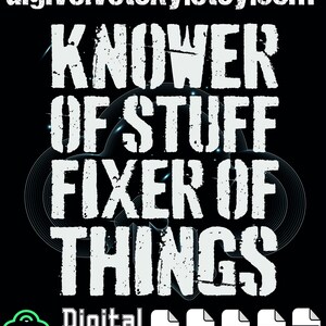 Funny Father’s Day Dad Knower Of Stuff Fixer Of Things PNG: Dad Humor Quote png Tool Guy Repair Father Typography Retro (Digital Download)