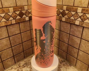Cirkul 26oz StrawSip beauty and the beast laser engraved