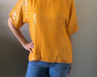 80s sequin top