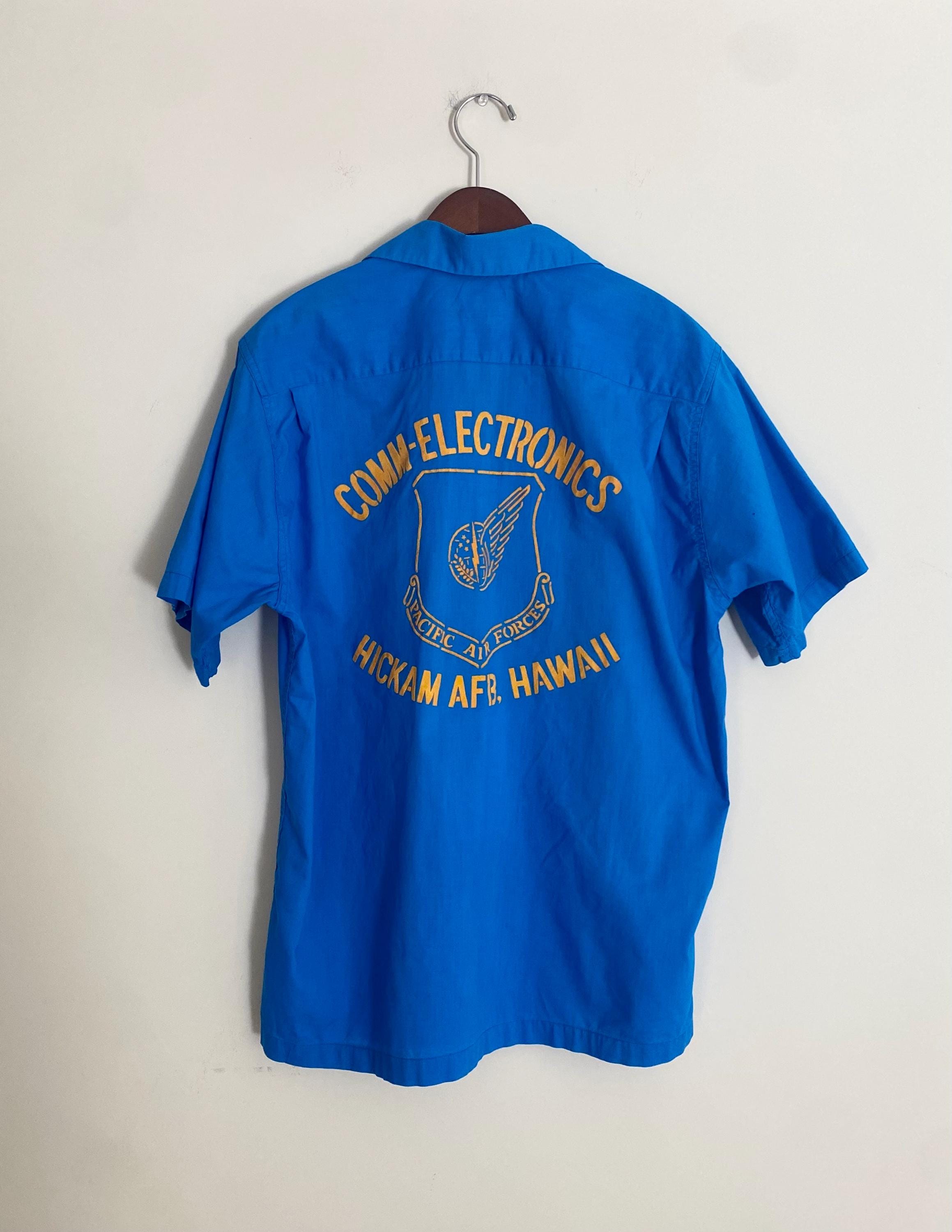 Vintage 1950's Hale-niu Bright Blue Bowling Shirt Size M - Etsy