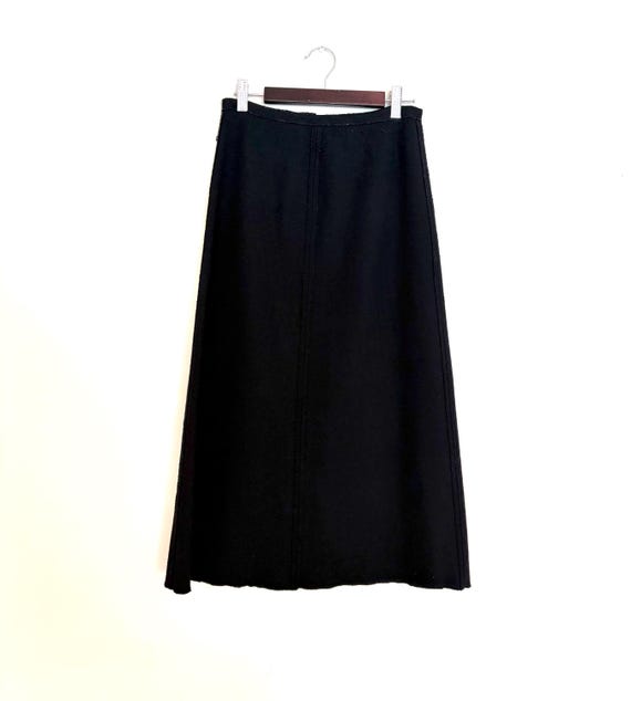 Sonia Rykiel, 90’s Sonia Rykiel exposed seam midi skirt size 6