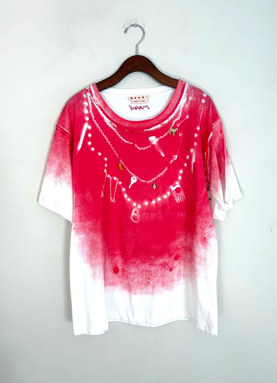 Marni, Early aughts Marni spray paint graphic tee size L