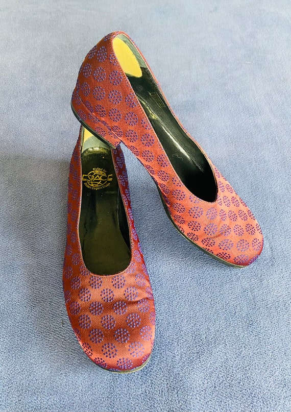 90’s Espace Robert Clergerie dotted ballet flat s… - image 4