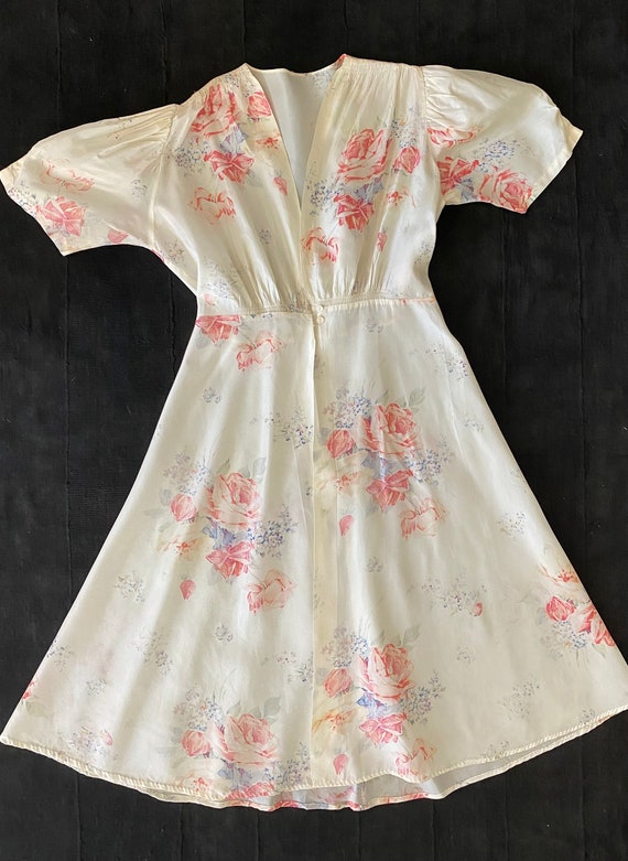 80’s floral dress/top size 12