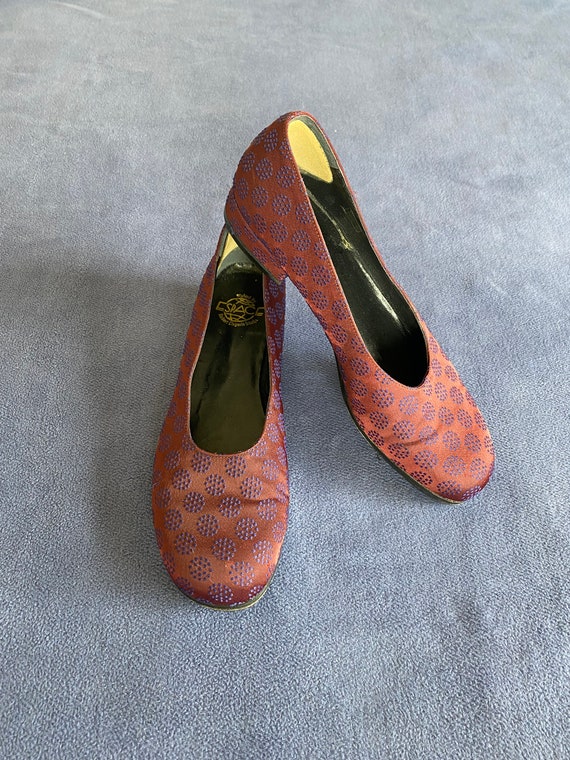 90’s Espace Robert Clergerie dotted ballet flat s… - image 5