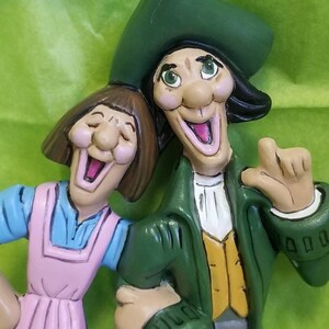 Comedy Couple, ceramic silly couple vintage
