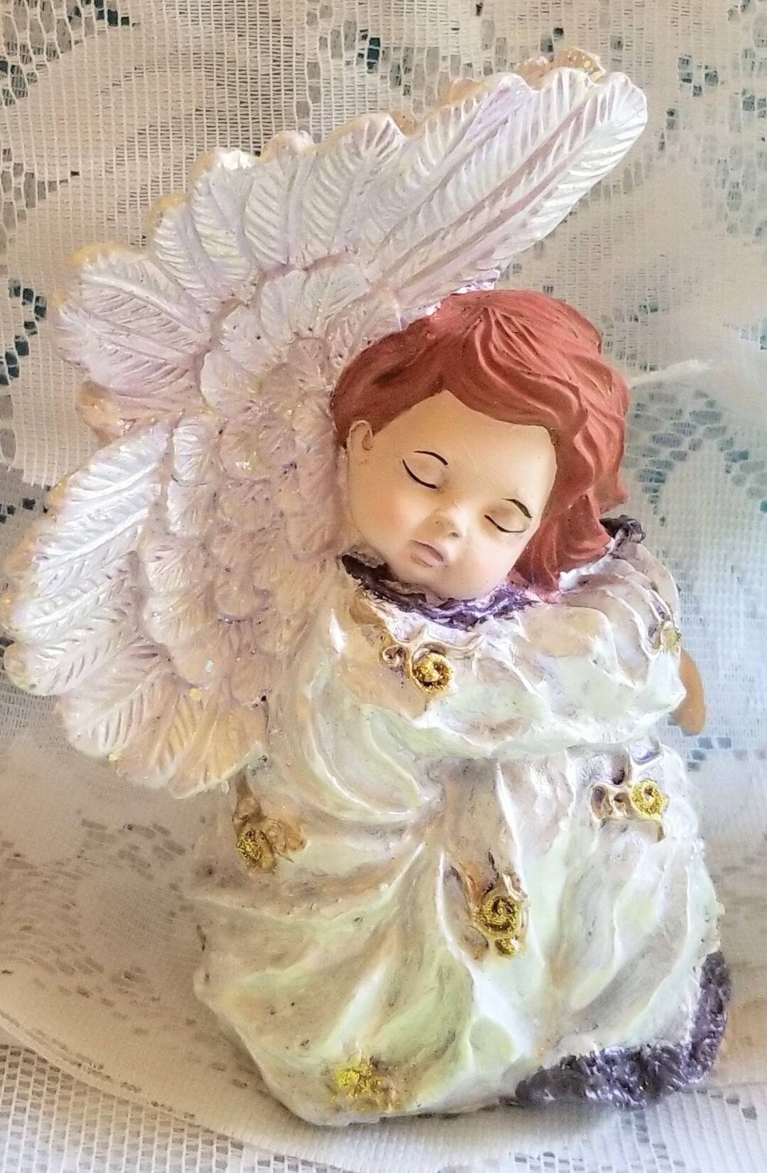 Resin Resting Angels Set of 3 Guardian Angels for Nursery Etsy