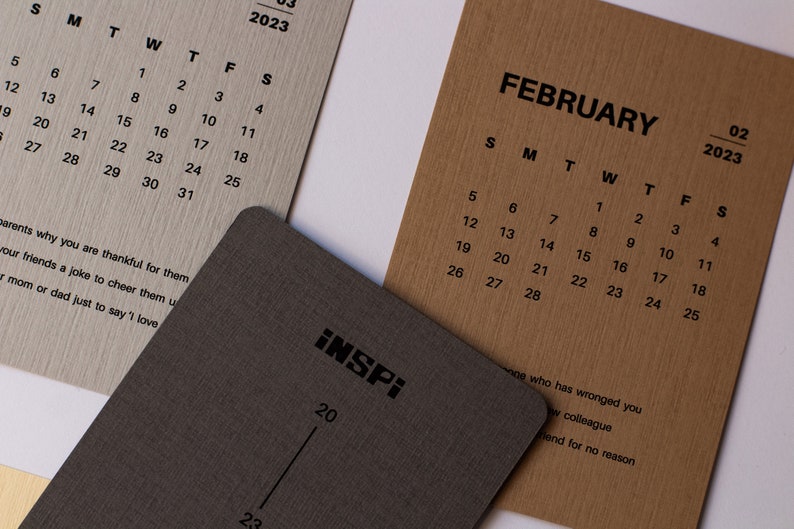 2023 Desk Calendar Mini Desk Calendar 2023 Monthly - Etsy