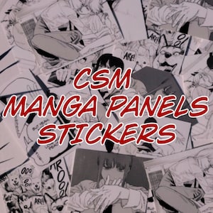 CSM Manga Panel Vinyl Stickers