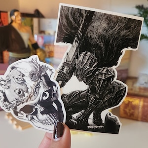 Black Swordsman and Knight Manga Vinyl Stickers