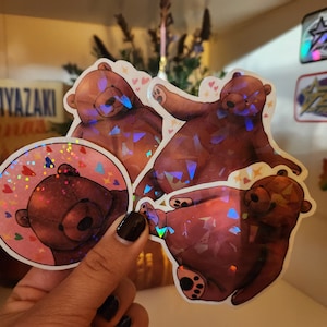 Adesivi singoli Wholesome Ikea Djungelskog Skoggy Bear (olografici)