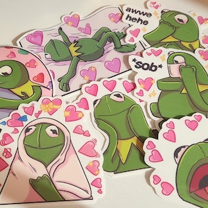 Lot Vintage Muppets Valentine Stickers Miss Piggy Kermit Gonzo Jim Henson  Hearts