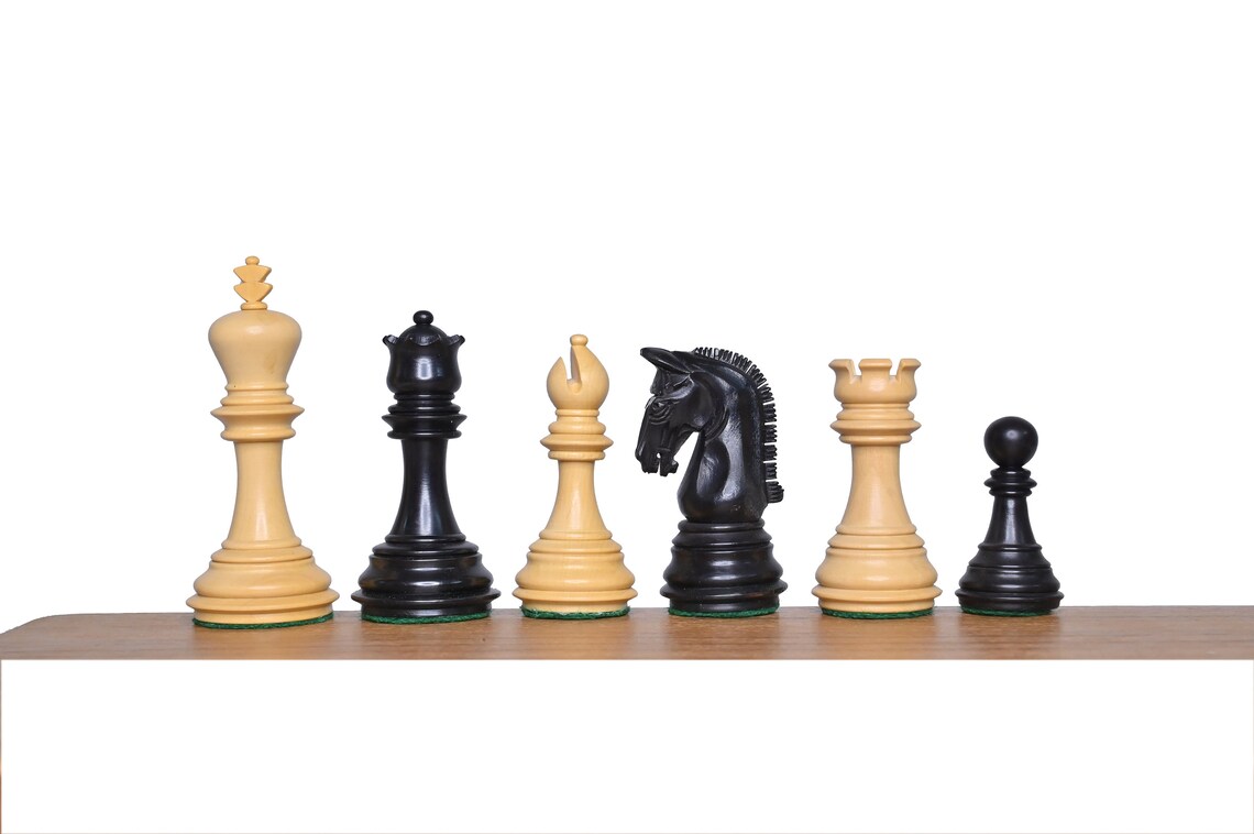 3.7" Imperial Staunton Chess Set | Luxury Chess Pieces Only | Double ...