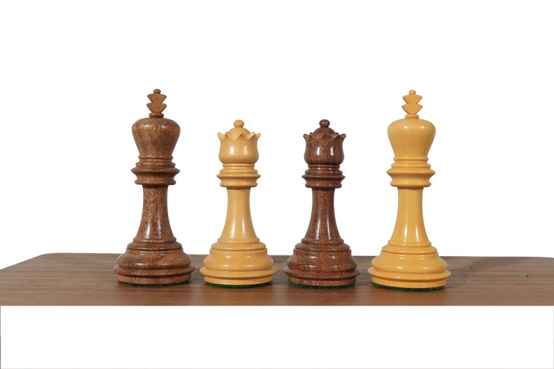 3.7" Imperial Staunton Chess Set | Luxury Chess Pieces Only | Double ...