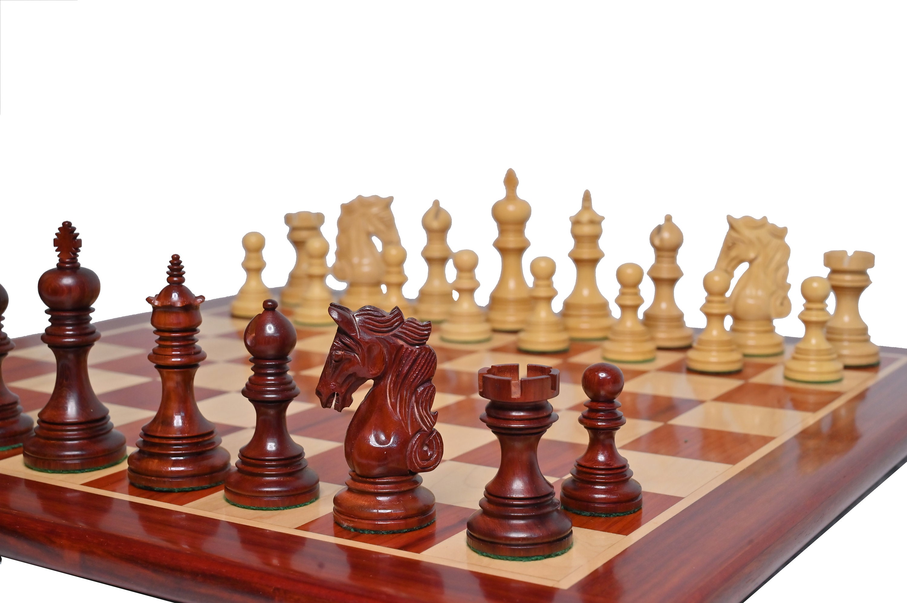 Royal Chess Mall - 5.8 English Citadel Series Hand Carved Chess