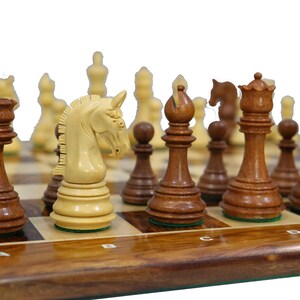 3.7" Imperial Staunton Chess Set | Luxury Chess Pieces Only | Double ...