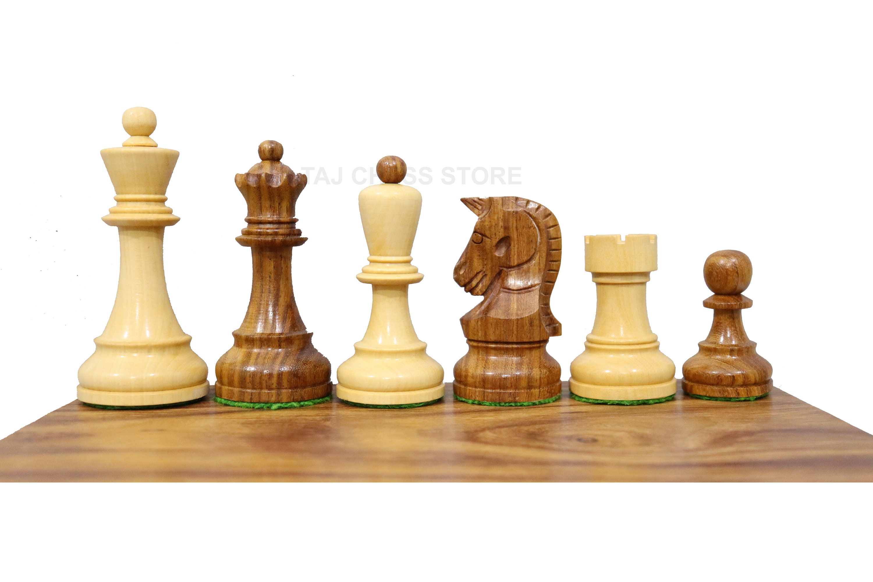 Dubrovnik Chess Pieces in Golden Rosewood Reproduction of 