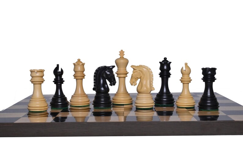 3.7" Imperial Staunton Chess Set | Luxury Chess Pieces Only | Double ...