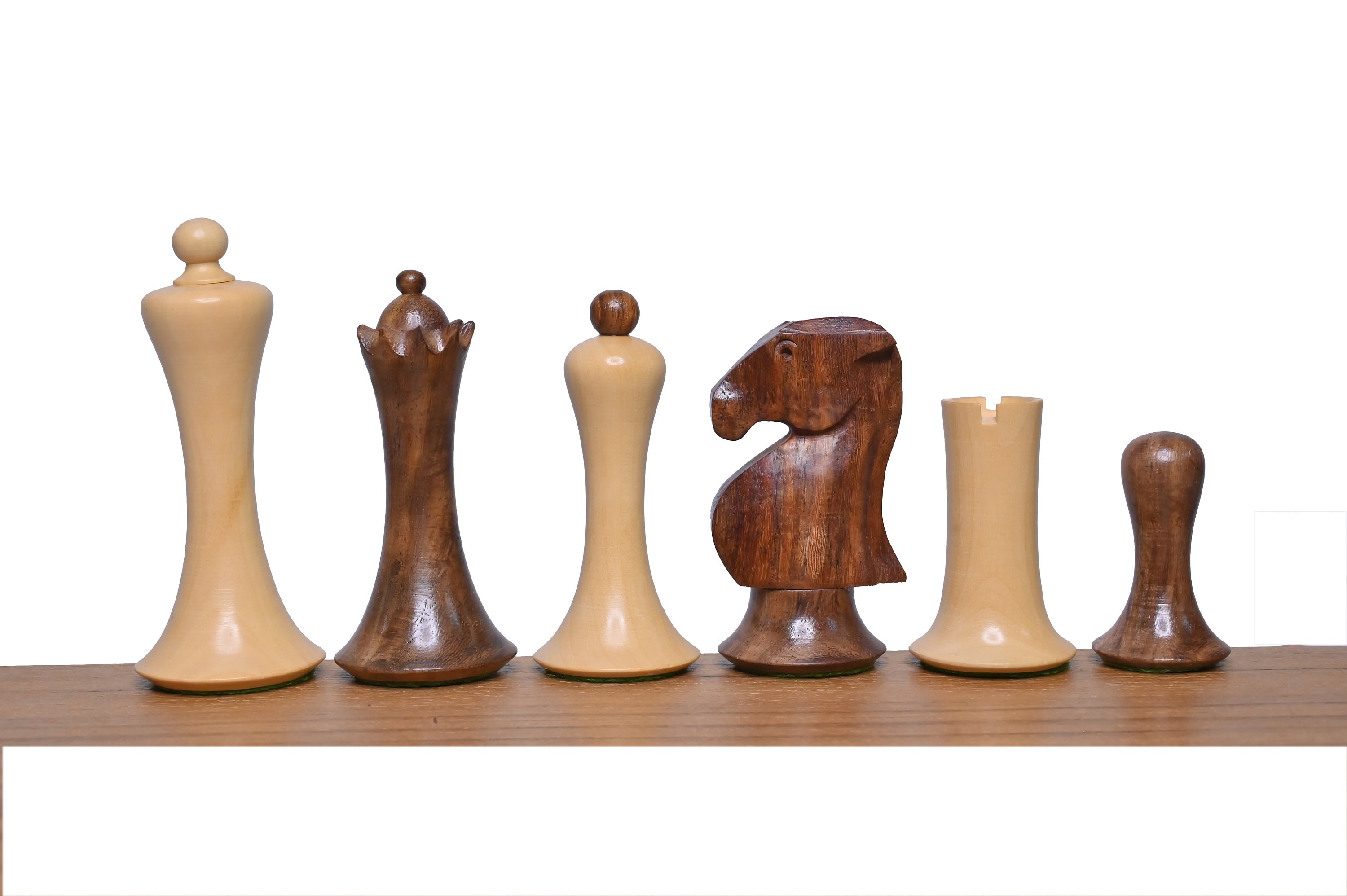 3.9 Ulbrich Series Wooden Chess Set with Extra Queens Modern Weighted  Chessmen