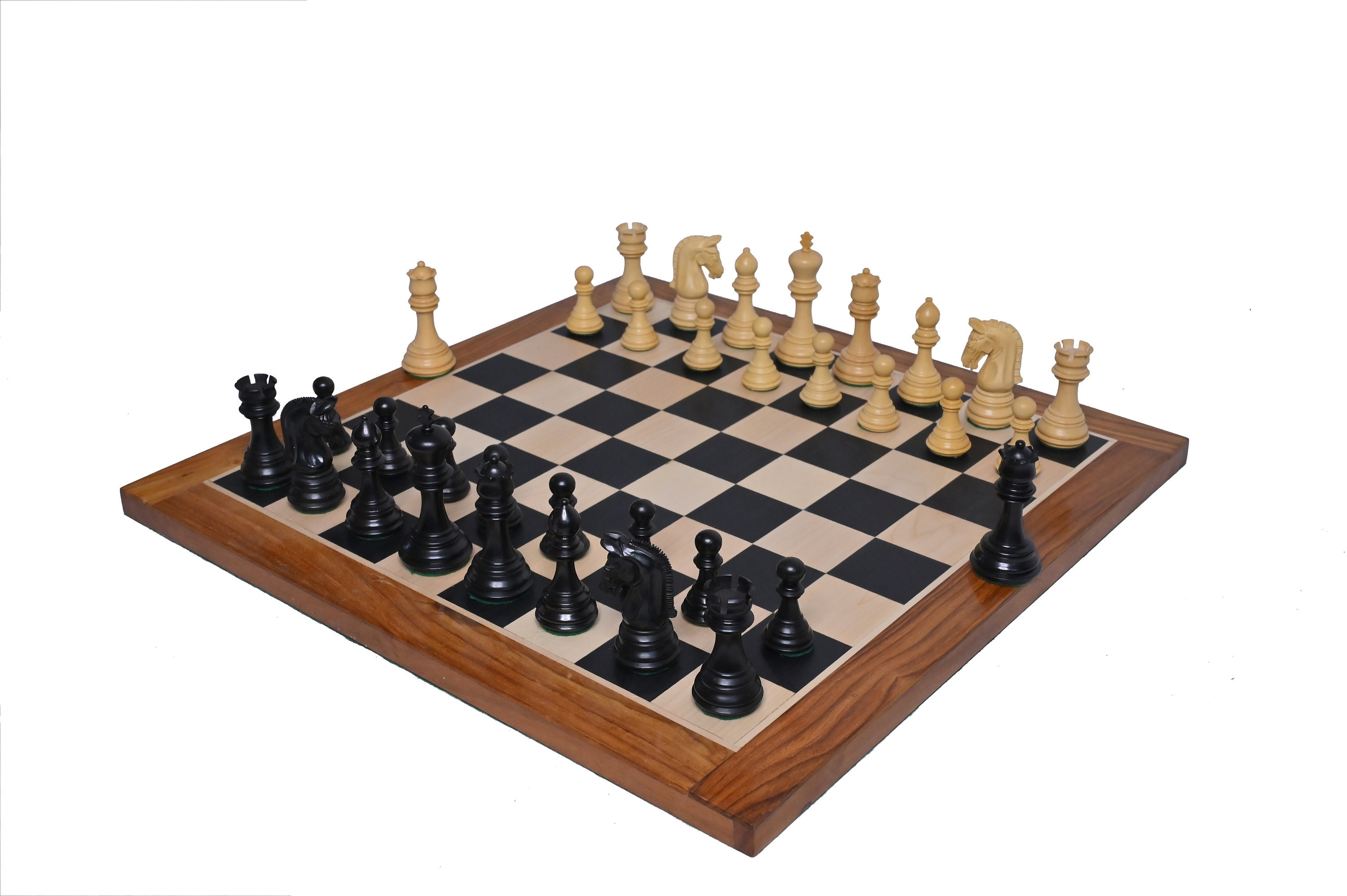 3.7" Imperial Staunton Chess Set | Luxury Chess Pieces Only | Double ...