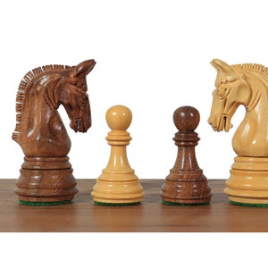 3.7" Imperial Staunton Chess Set | Luxury Chess Pieces Only | Double ...