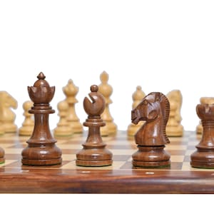The Taj Series Chess Pieces Set | Luxury Staunton Wooden Chessmen | Hand Carved Chess Pieces |  Weighted Chess Set- Taj Chess Store