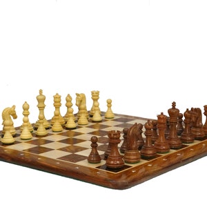3.7" Imperial Staunton Chess Set | Luxury Chess Pieces Only | Double ...